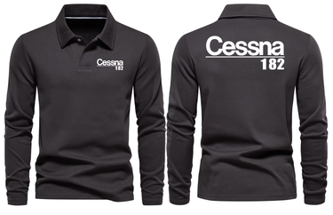 CESSNA 182 LONG SLEEVE POLO